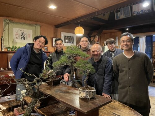 玉木酒店での盆栽ワークショップ