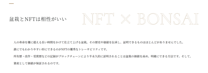 盆栽NFT　Bonvoyage